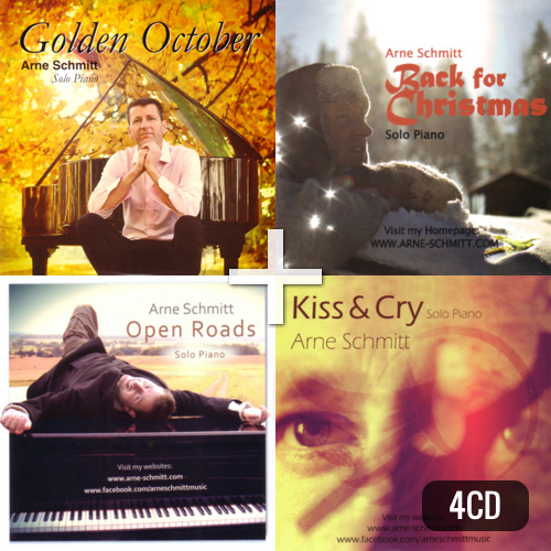 4CD-Set Golden October, Kiss & Cry, Open roads, Back for Christmas von Arne Schmitt