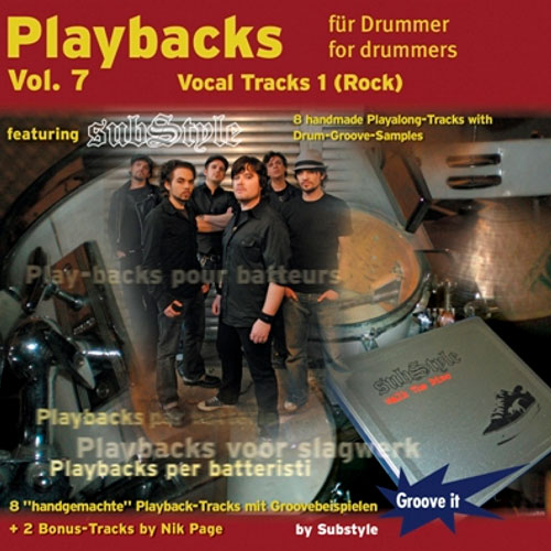 Playbacks für Drummer Vol. 7: Vocal Tracks 1 feat. SUBSTYLE von Tunesday Records Groove it