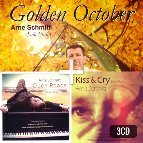 3CD-Set Golden October, Kiss & Cry, Open roads von Arne Schmitt